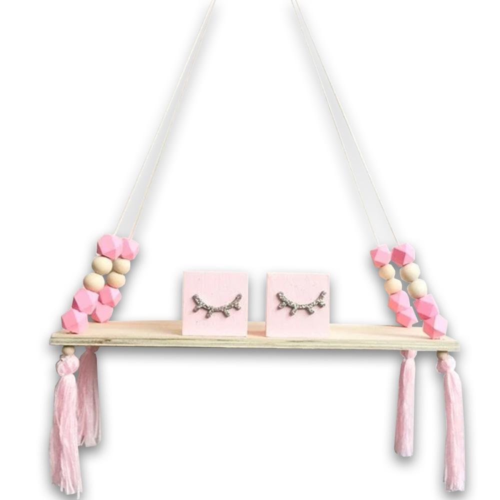 Pink Wooden Shelf - Hansel & Gretel Home Decor