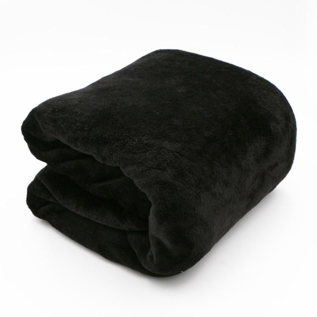 Plush Black Blanket