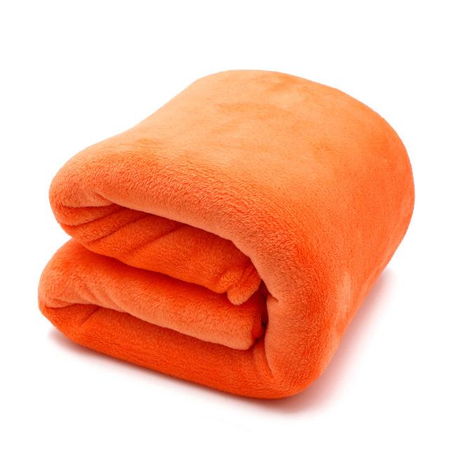 Plush Orange Blanket