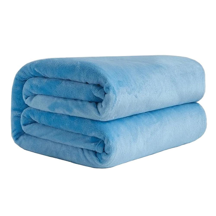 Polyester Blue Blanket
