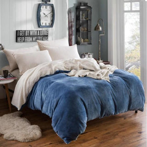 Polyester Cotton Blue Blanket - Hansel & Gretel Home Decor