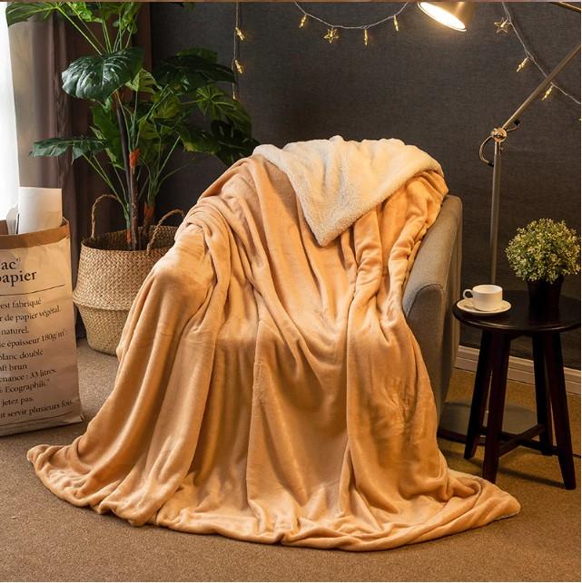 Polyester Cotton Brown Blanket - Hansel & Gretel Home Decor