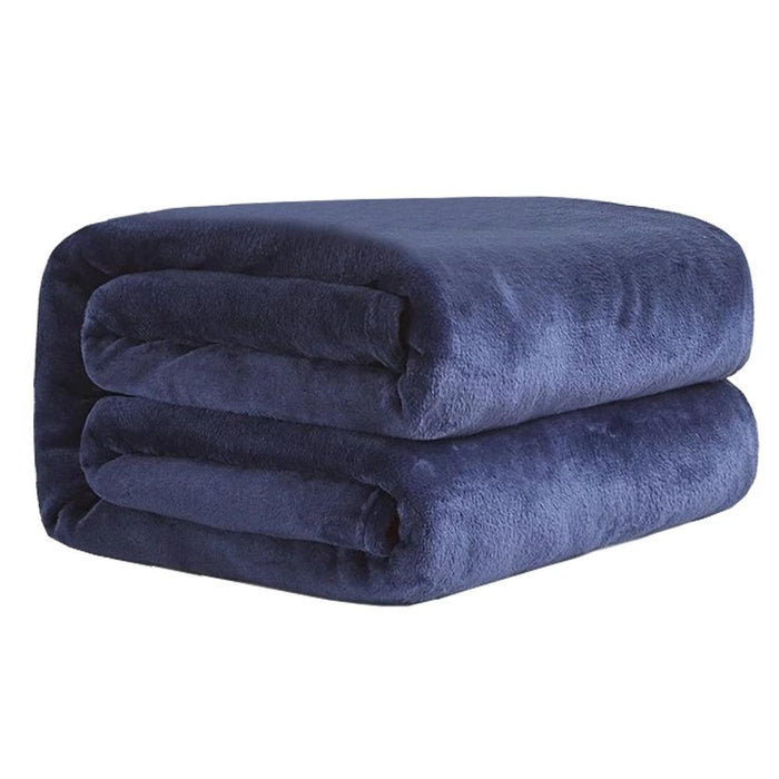 Polyester Dark Blue Blanket