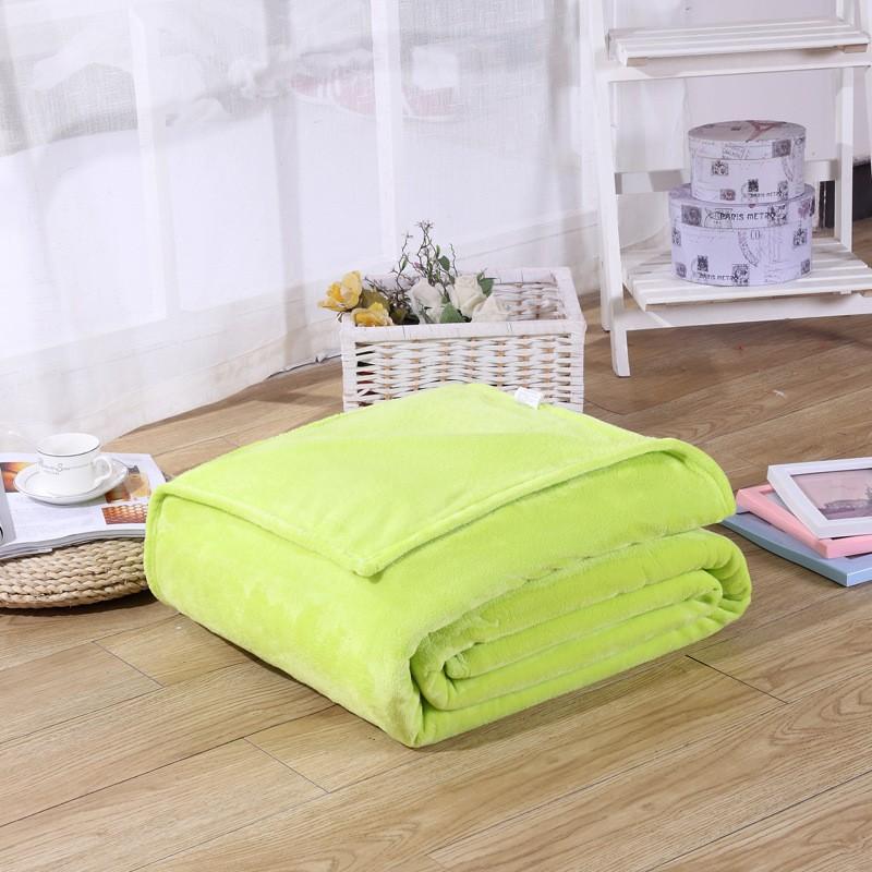 Polyester Lime Green Blanket - Hansel & Gretel Home Decor
