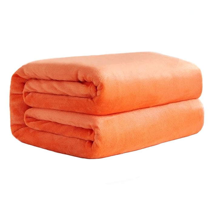 Polyester Orange Blanket