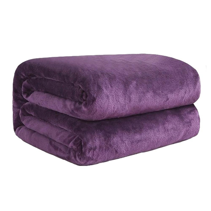 Polyester Purple  Blanket