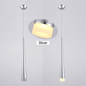 Silver Modern Pendant LED Hanging Lamp - Hansel & Gretel Home Decor