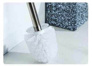 Modern Toilet Brush and Holder Gray Marble Pattern - Hansel & Gretel Home Decor