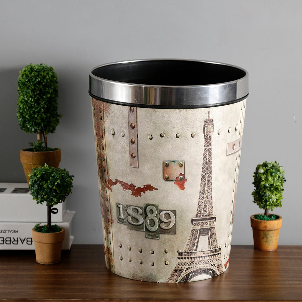 Nordic Style Round Trash Can Tower Print - Hansel & Gretel Home Decor