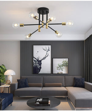 Modern Nordic Black LED Chandelier - Hansel & Gretel Home Decor