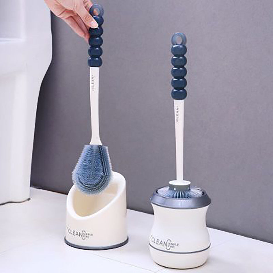 Flat Rubber Toilet Brush And Holder - Hansel & Gretel Home Decor