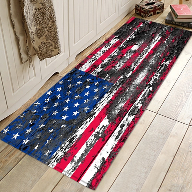 American Flag Print Area Carpet