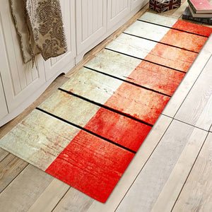Wooden Print Area Carpet