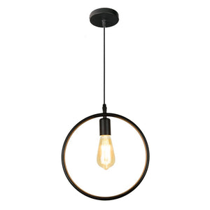 Scandinavian Black Circle Hanging Lamp - Hansel & Gretel Home Decor