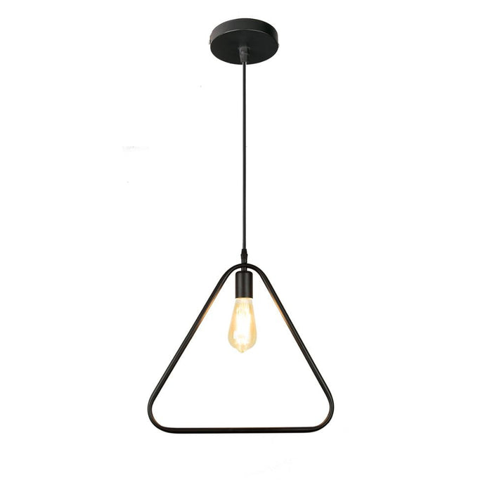 Scandinavian Black Triangle Hanging Lamp