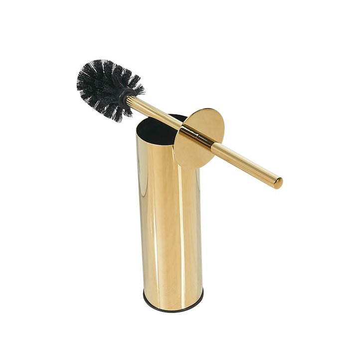 Pp Material Golden Edge Toilet Brush Set, Toilet Cleaning Brush