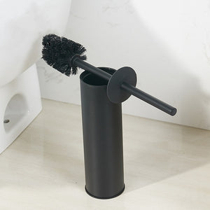 Luxury Black Stainless Steel Toilet Brush Holder - Hansel & Gretel Home Decor