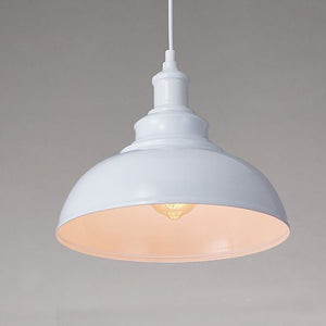 Retro Industrial White Hanging Lamp - Hansel & Gretel Home Decor