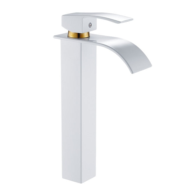 Ceramic White Faucet Hot And Cold Mixer