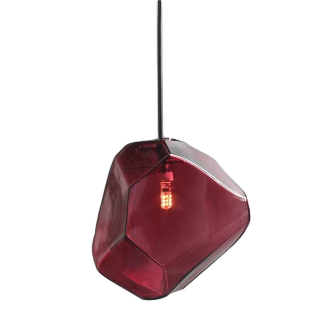 Red Modern Crystal Hanging Lamp