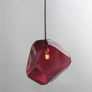 Red Modern Crystal Hanging Lamp - Hansel & Gretel Home Decor