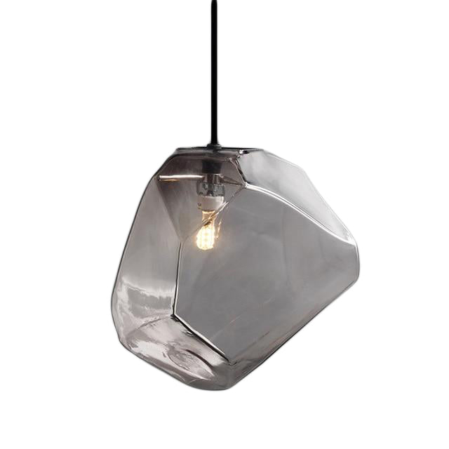 Gray Modern Crystal Hanging Lamp