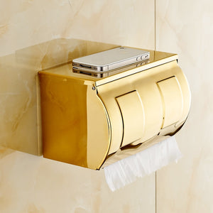 Stainless Steel Gold Toilet Paper Holder - Hansel & Gretel Home Decor