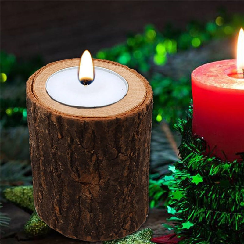 Wooden Candleholder - Hansel & Gretel Home Decor