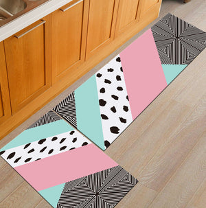 Modern Geometric Anti-Slip Kitchen Rugs