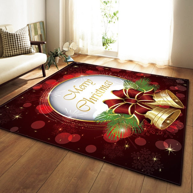 Christmas Bell Bedroom Area Carpet - Hansel & Gretel Home Decor