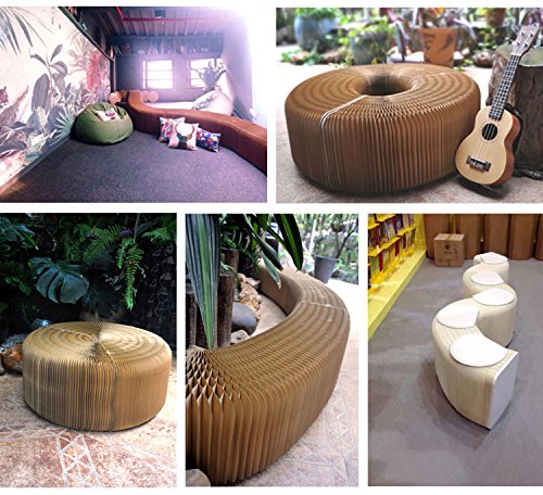 Brown Modern Accordion Sofa Chair