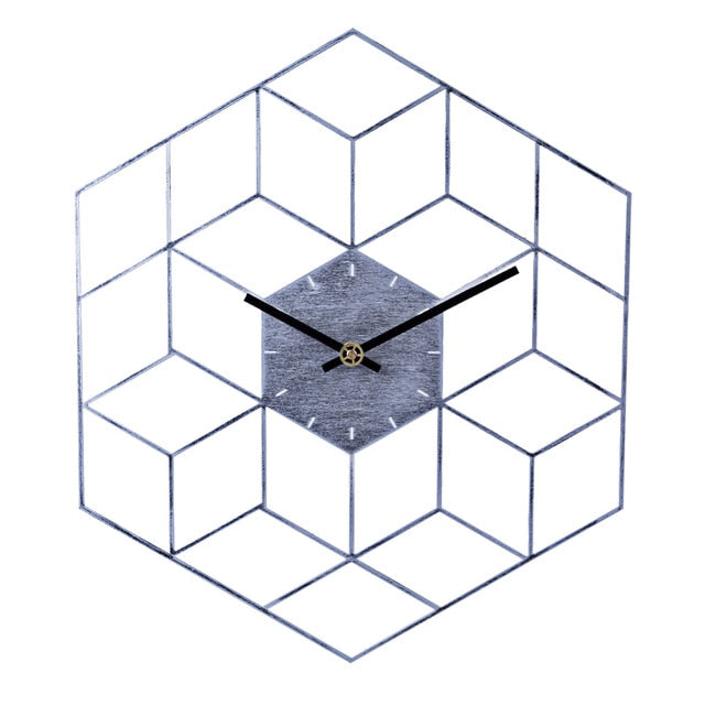 Modern Iron Cube Wall Clock Danielle Model