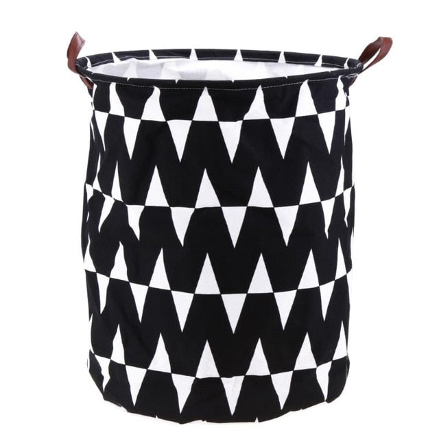 Modern Canvas Folding Laundry Basket