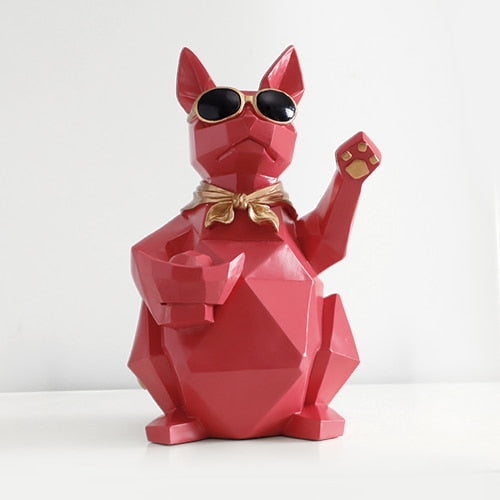 Decorative Ornamental Red Cat Figurine - Hansel & Gretel Home Decor