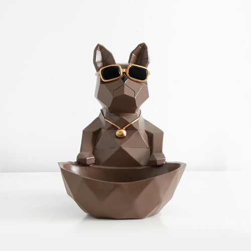 Decorative Ornamental Brown Dog Figurine - Hansel & Gretel Home Decor