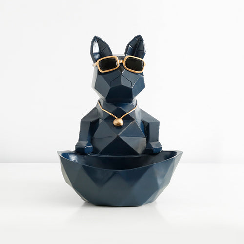 Decorative Ornamental Blue Dog Figurine - Hansel & Gretel Home Decor