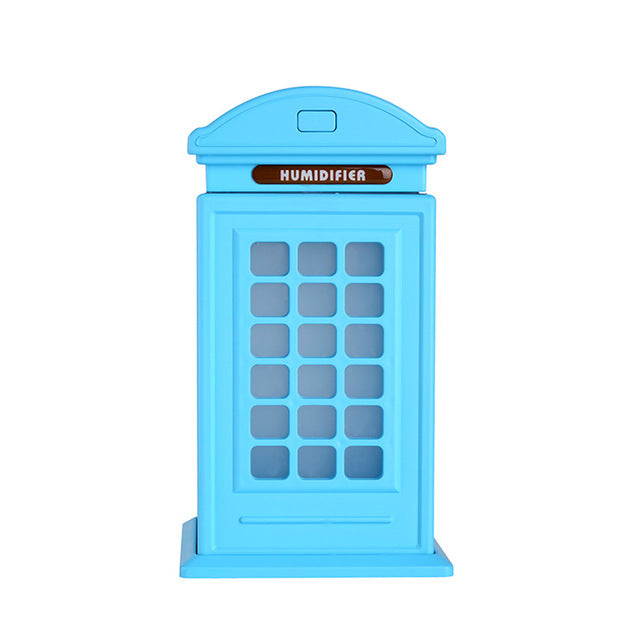 Blue Telephone Booth Humidifier & Electric Scent Distributor