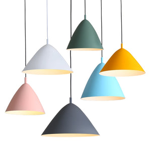 Blue Nordic American LED Hanging Lamp - Hansel & Gretel Home Decor