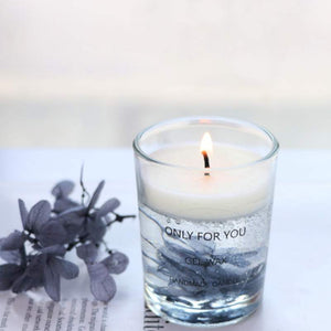 White Dried Flower Decorative Scented Candle - Hansel & Gretel Home Decor