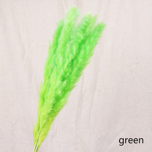 Green Artificial Plant Natural Dried Pampas Grass - Hansel & Gretel Home Decor