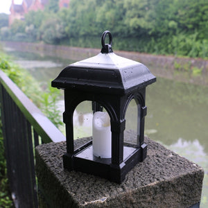 Lantern Candle Black Outdoor Lighting - Hansel & Gretel Home Decor