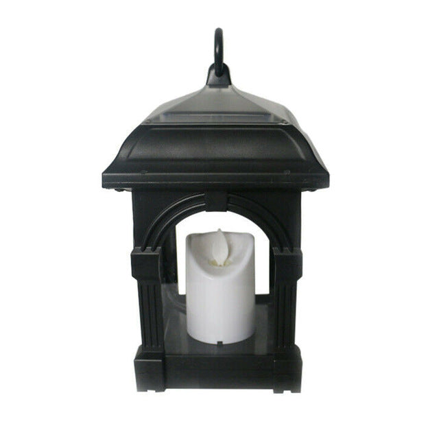 Lantern Candle Black Outdoor Lighting