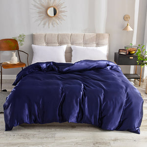 Satin Silk  Duvet Quilt Bed Cover