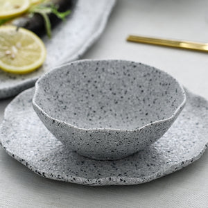 Modern Granite  Ceramic Dinner Plate