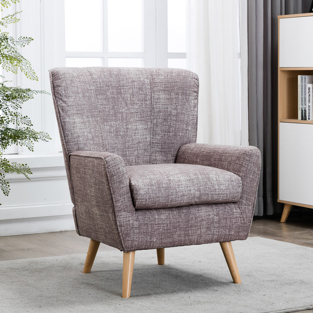 Gray Modern Single Accent Chair
