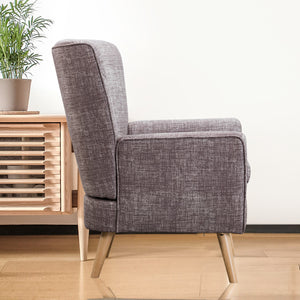 Gray Modern Single Accent Chair
