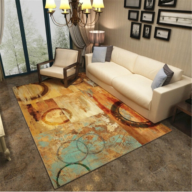 Multicolor Living Room Carpet - Hansel & Gretel Home Decor