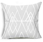Trendy Gray and White Decorative Pillow Case