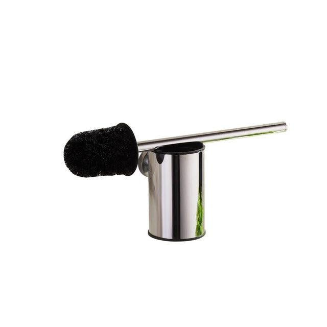 Silver Stainless Steel Toilet Brush And Holder