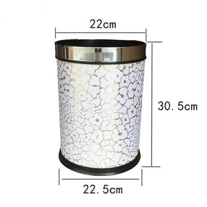 Nordic Trash Can White and Gold - Hansel & Gretel Home Decor